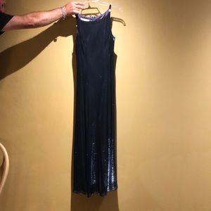 Navy shimmer gown
